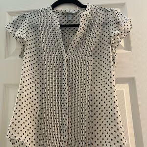 Polka Dot Button Blouse Size 4